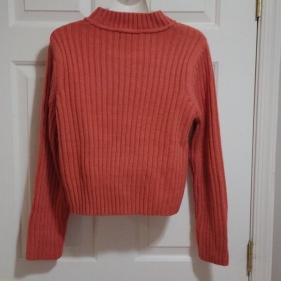 Tommy Hilfiger Coral Crew Neck Sweater Cable Knit Women's Medium - Picture 6 of 7